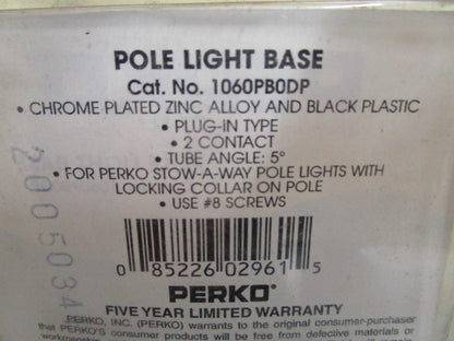 *NEW* 0820 Perko Pole Light Base 1060PB0DP