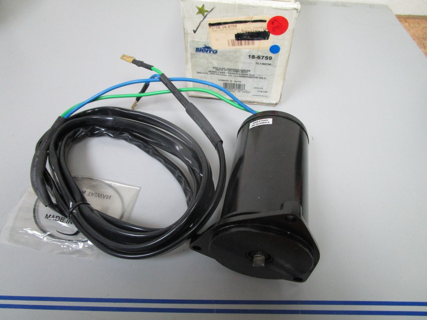 *NEW* 0720 Sierra 2 Wire Tilt Motor Ay 18-6759 Replaces: 394176 391264 393988