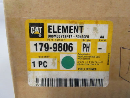 CAT NEW OEM Ultra HE Hydraulic Filter 179-9806 312C 320C 320D 330C NOS 0810