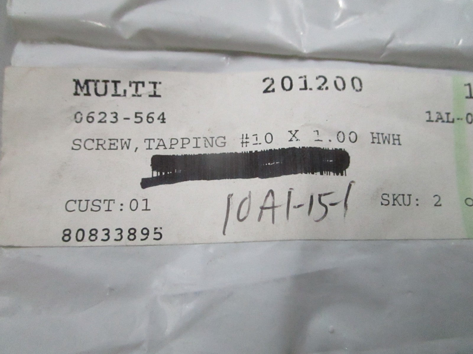 *NEW OEM* (LOT OF 5) 0810 Arctic Cat Tapping Screw 0623-564