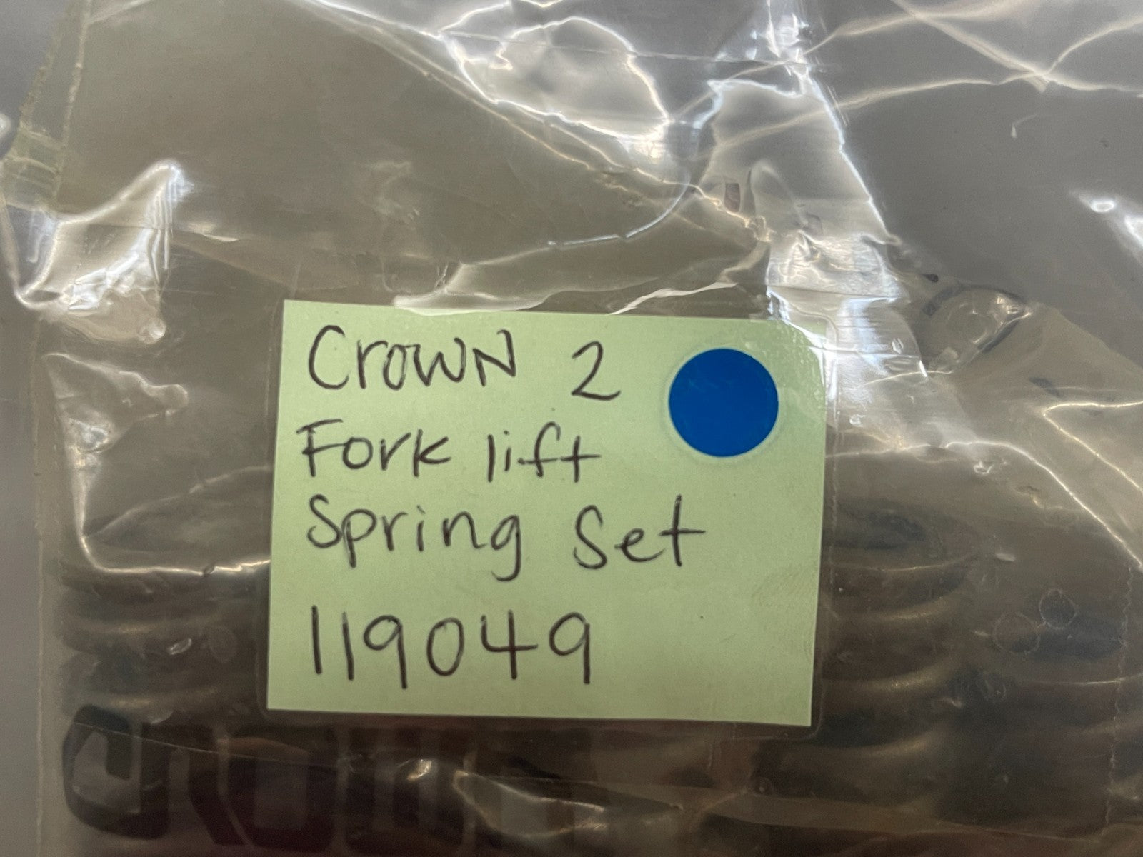 *NEW OEM* 0720 Crown Forklift Spring Set 119049