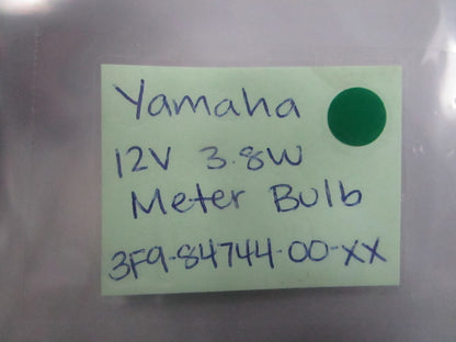NEW OEM (LOT OF 9) 3F9-84744-00-XX Yamaha 12V 3.8W Meter Bulb 0810