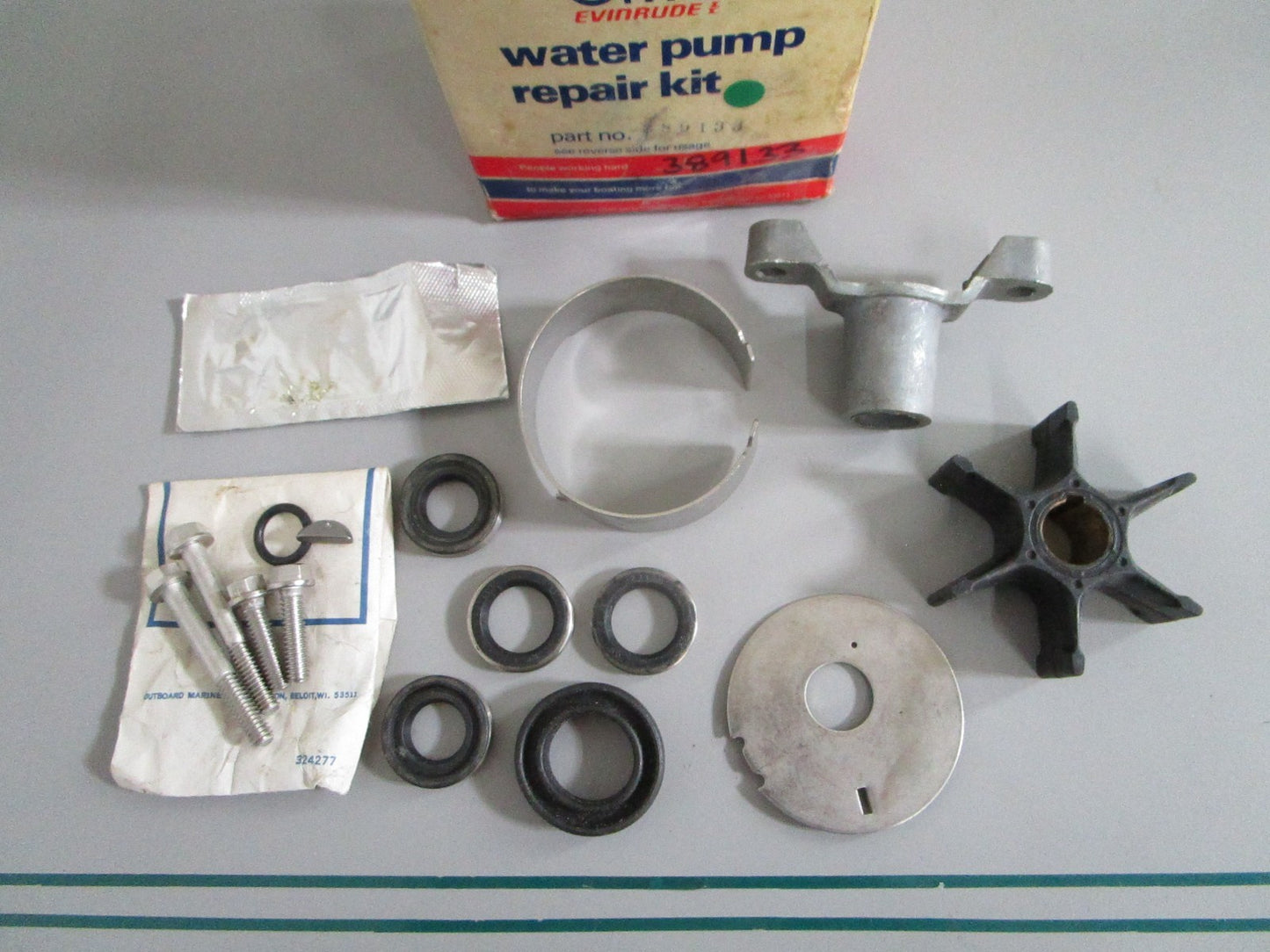 OMC NEW OEM Water Pump Kit 389133 Johnson Evinrude 50 55HP 1971-1978 NOS 0820