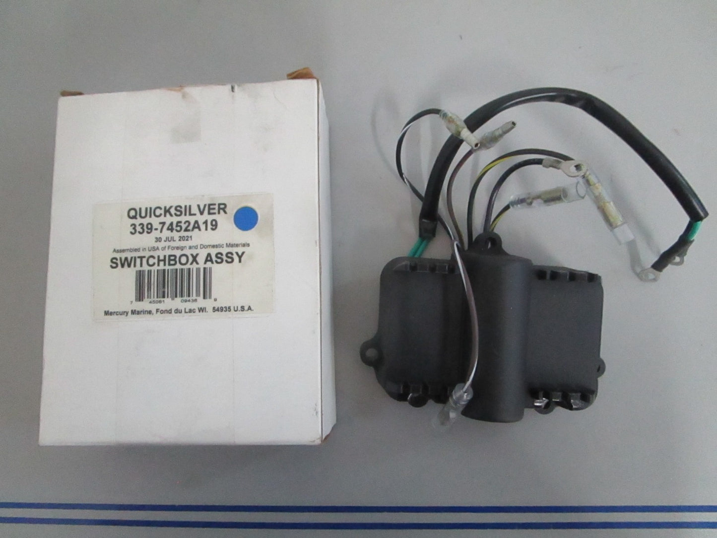 *NEW OEM* 0820 Mercury Quicksilver Switchbox Assy 339-7452A19