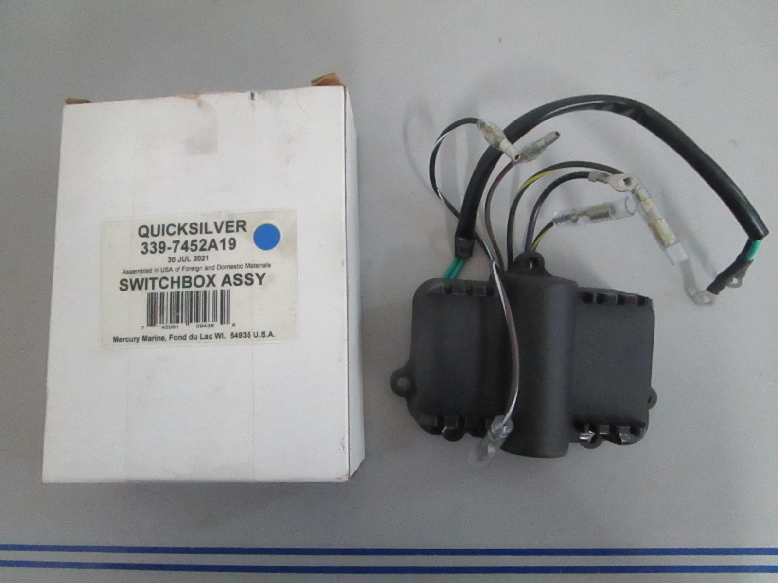 *NEW OEM* 0820 Mercury Quicksilver Switchbox Assy 339-7452A19