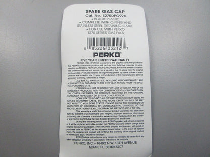 NEW OEM 1270DPG99A Perko Spare Gas Cap 0810