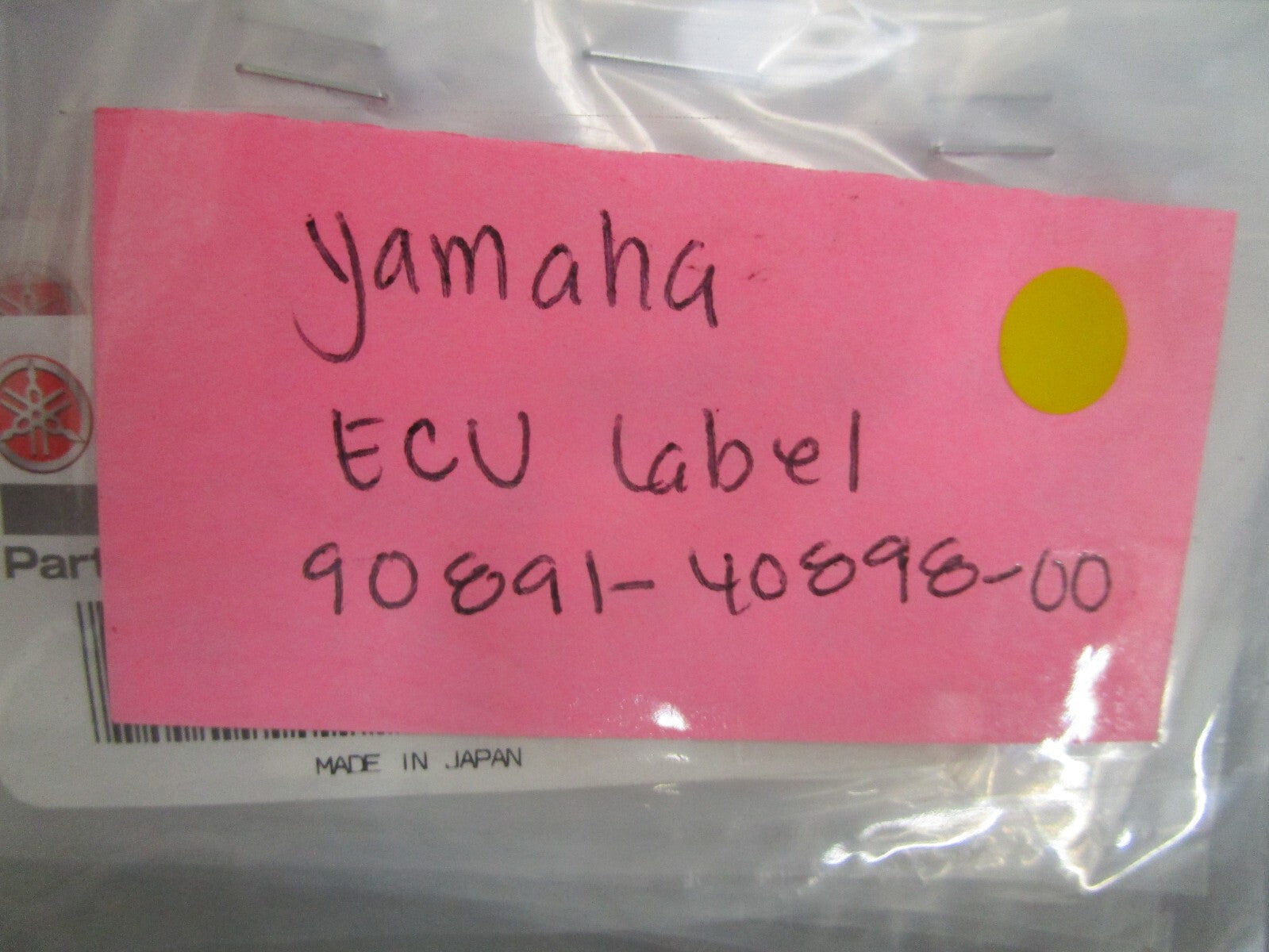 *NEW OEM* (LOT OF 7) 0750 Yamaha ECU LABEL 90891-40898-00