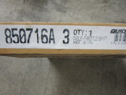 *NEW OEM* 0820 Mercury Quicksilver 3' Throttle & Shift Control Cable 850716A3