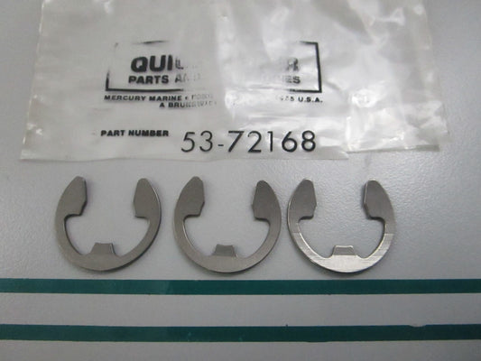NEW OEM (LOT OF 3) 53-72168 Mercury Quicksilver Retaining Ring 0810