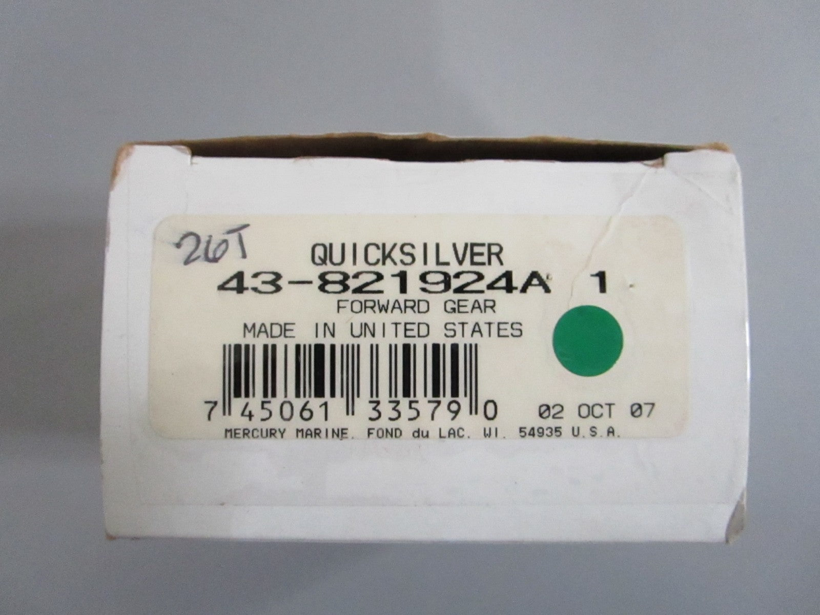 NEW OEM 43-821924A1 Mercury Quicksilver 26T Forward Gear 0820