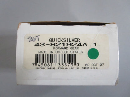 NEW OEM 43-821924A1 Mercury Quicksilver 26T Forward Gear 0820