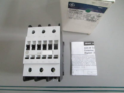 GE CL06A311MJ IEC Contactor 3P 48A 30HP 460V 120V Coil NOS NEW OEM 0820