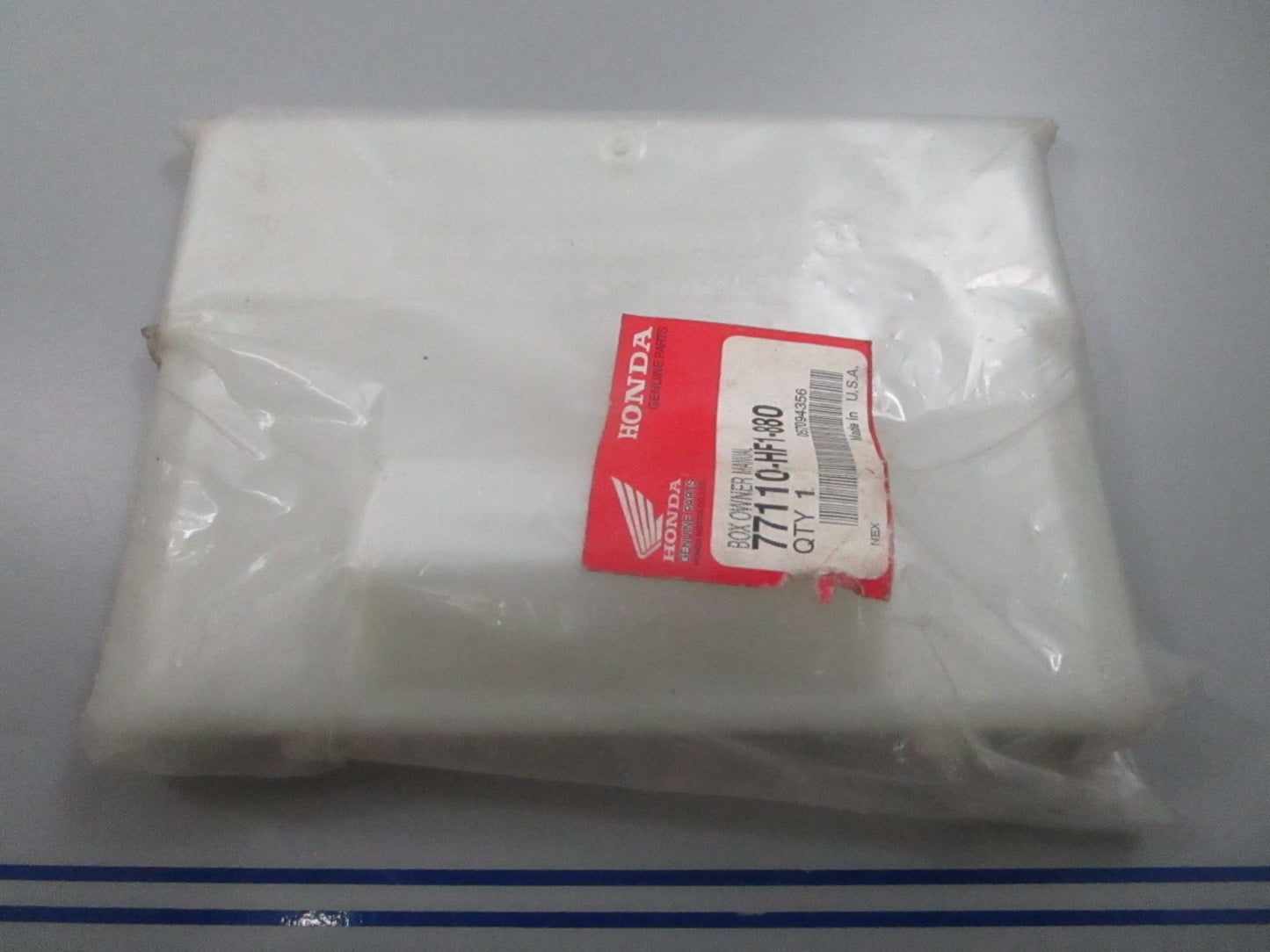 *NEW OEM* 0810 Honda Owner's Manual Box 77110-HF1-880