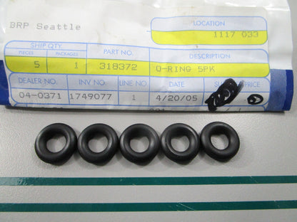 NEW OEM (LOT OF 5) 318372 0318372 OMC Johnson Evinrude O-Ring 0810