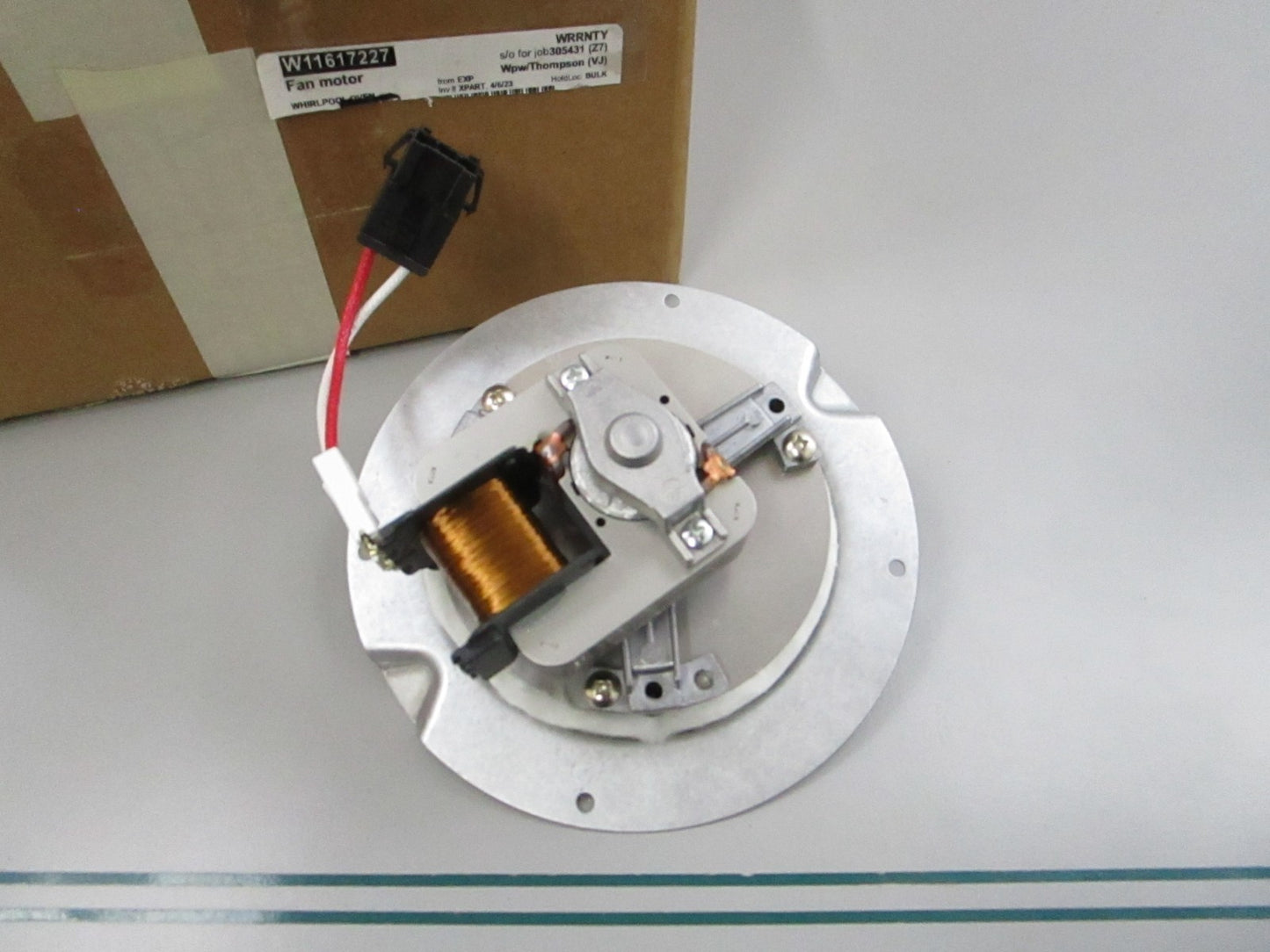 NEW OEM W11617227  Whirlpool Oven Fan Motor 0810