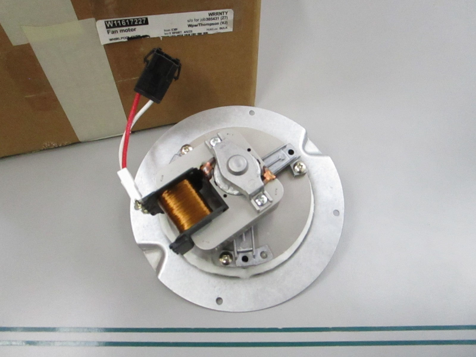 NEW OEM W11617227  Whirlpool Oven Fan Motor 0810