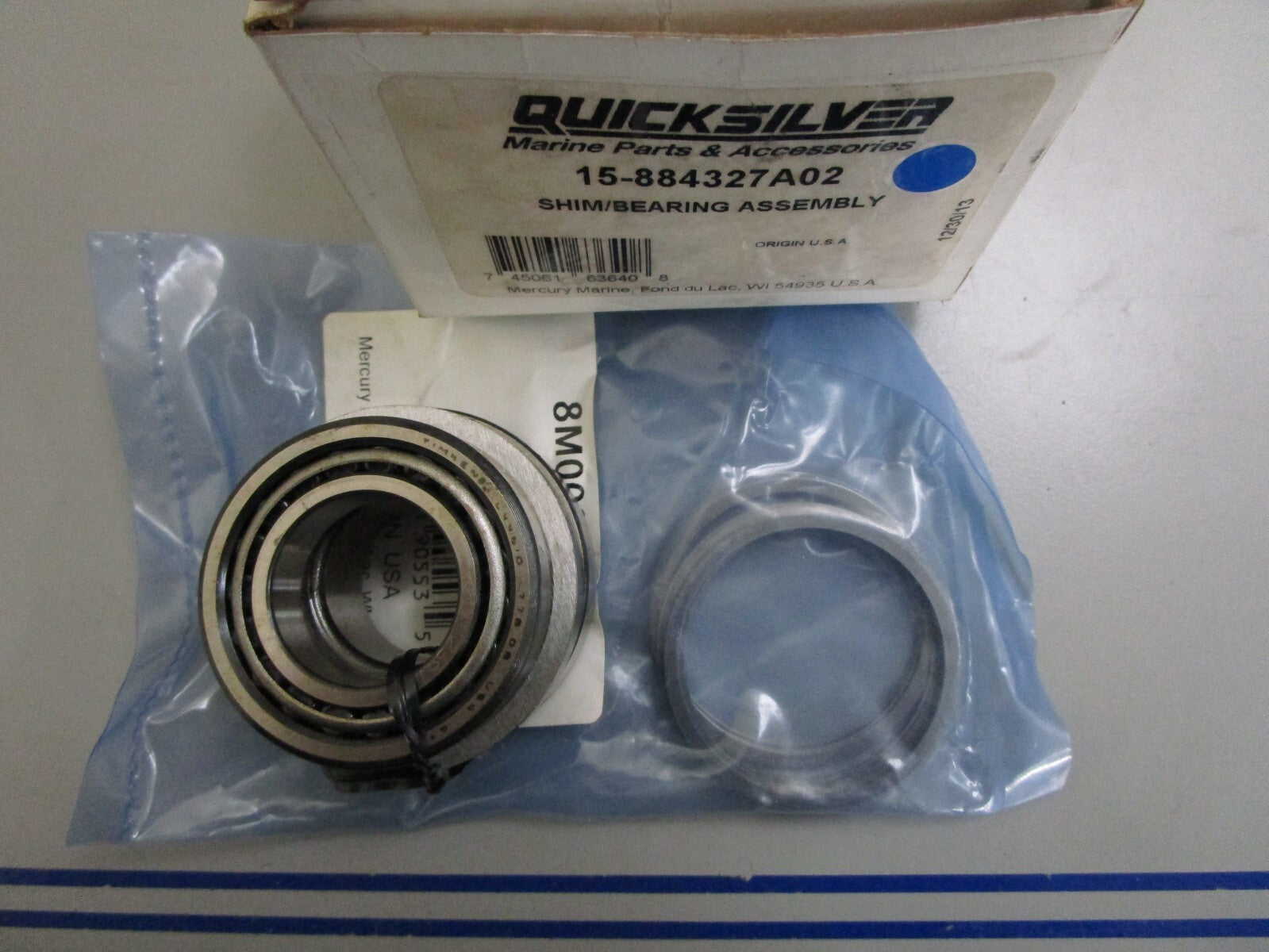 *NEW OEM* 0820 Mercury Quicksilver Shim/Bearing Assy 15-884327A02