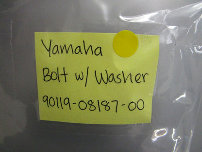 *NEW OEM* 0810 Yamaha Bolt w/ Washer 90119-08187-00