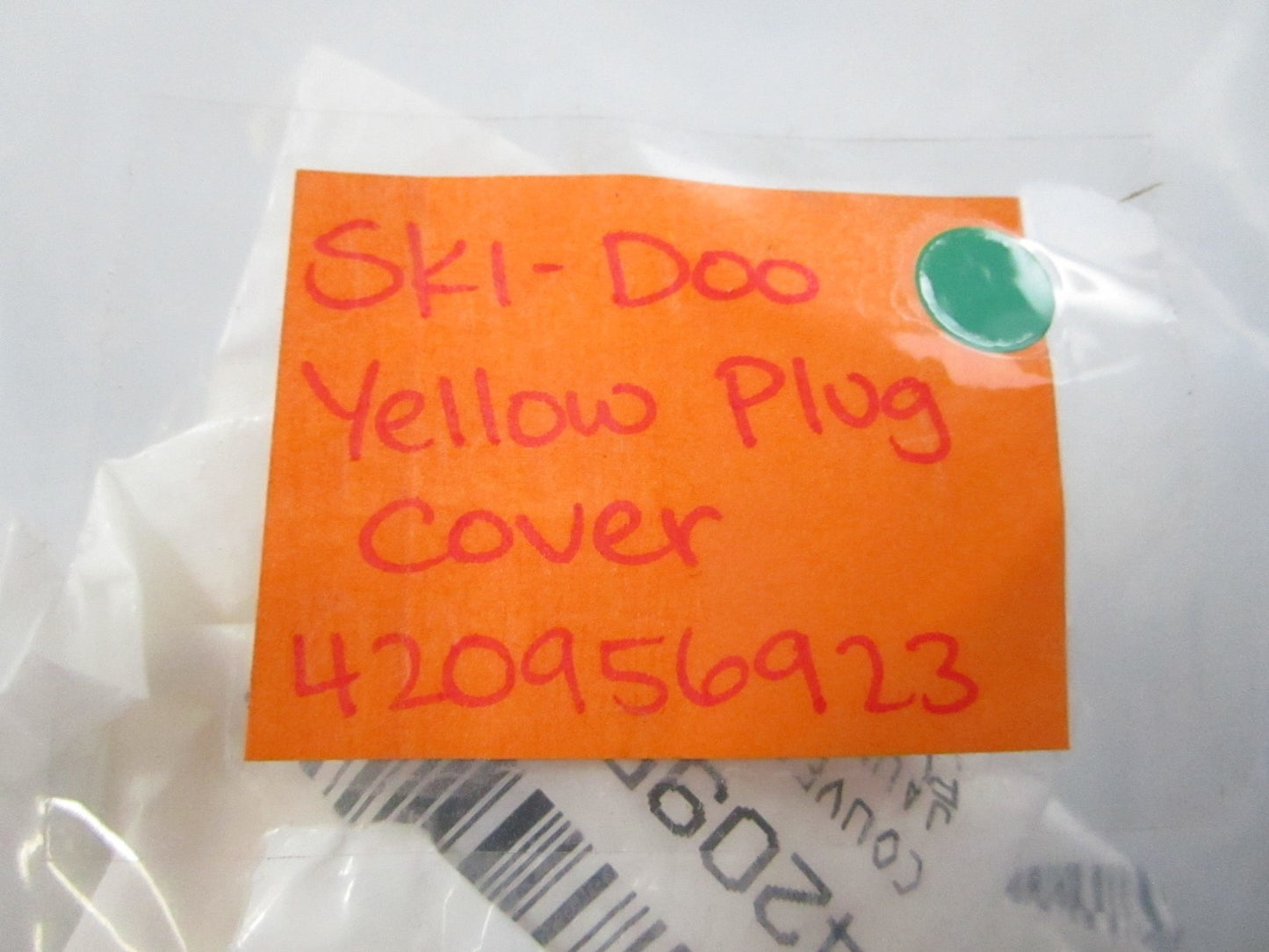 NEW 420956923 Ski-Doo Yellow Plug Cover 0810