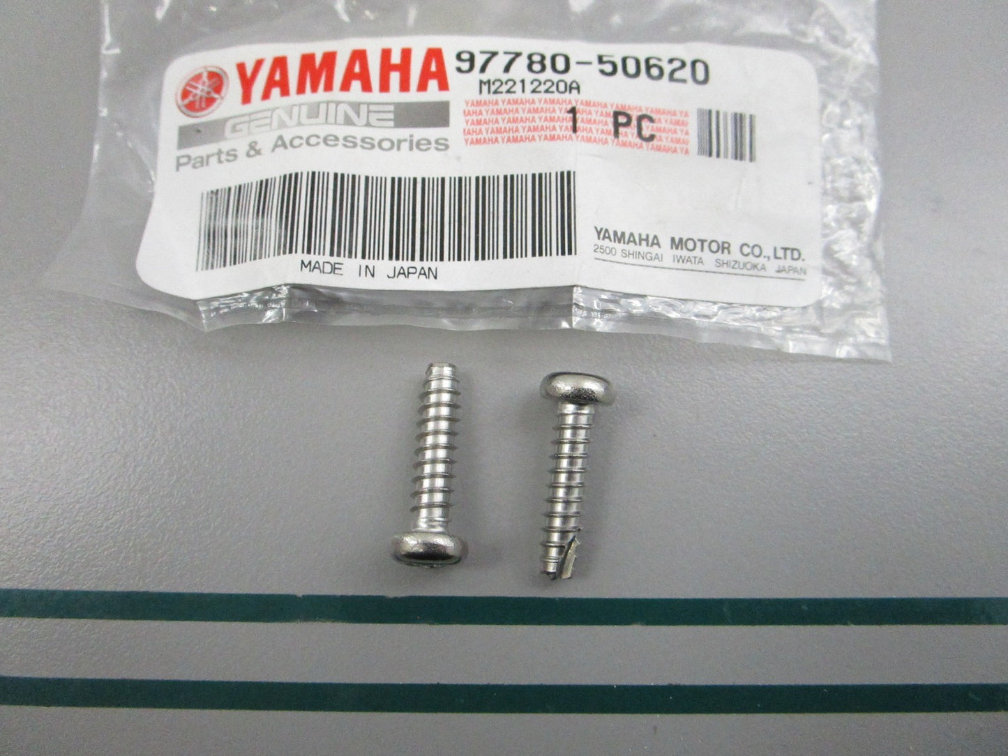 NEW OEM (LOT OF 2) 97780-50620-00 Yamaha Tapping Screw 0810