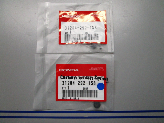 *NEW OEM* (LOT OF 2) 0810 Honda Carbon Brush Spring 31204-292-158