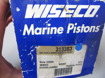 NEW 3133S3 Replaces: OMC Evinrude 3033S3 Wiseco 91'- 99' Piston & Ring Ay 0720