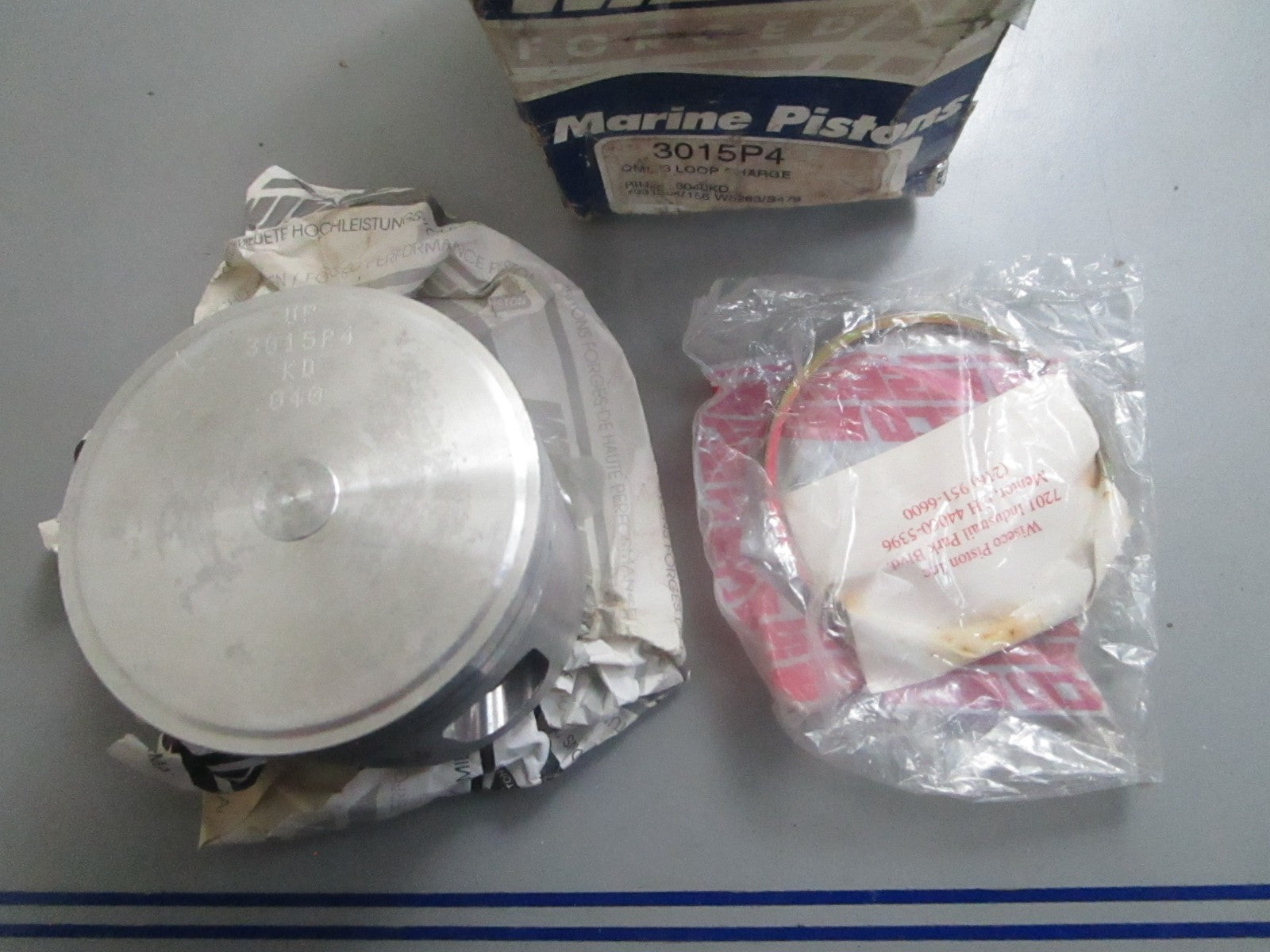 *NEW* 0820 Wiseco Piston Kit 3015P4 Replaces: 3040KD