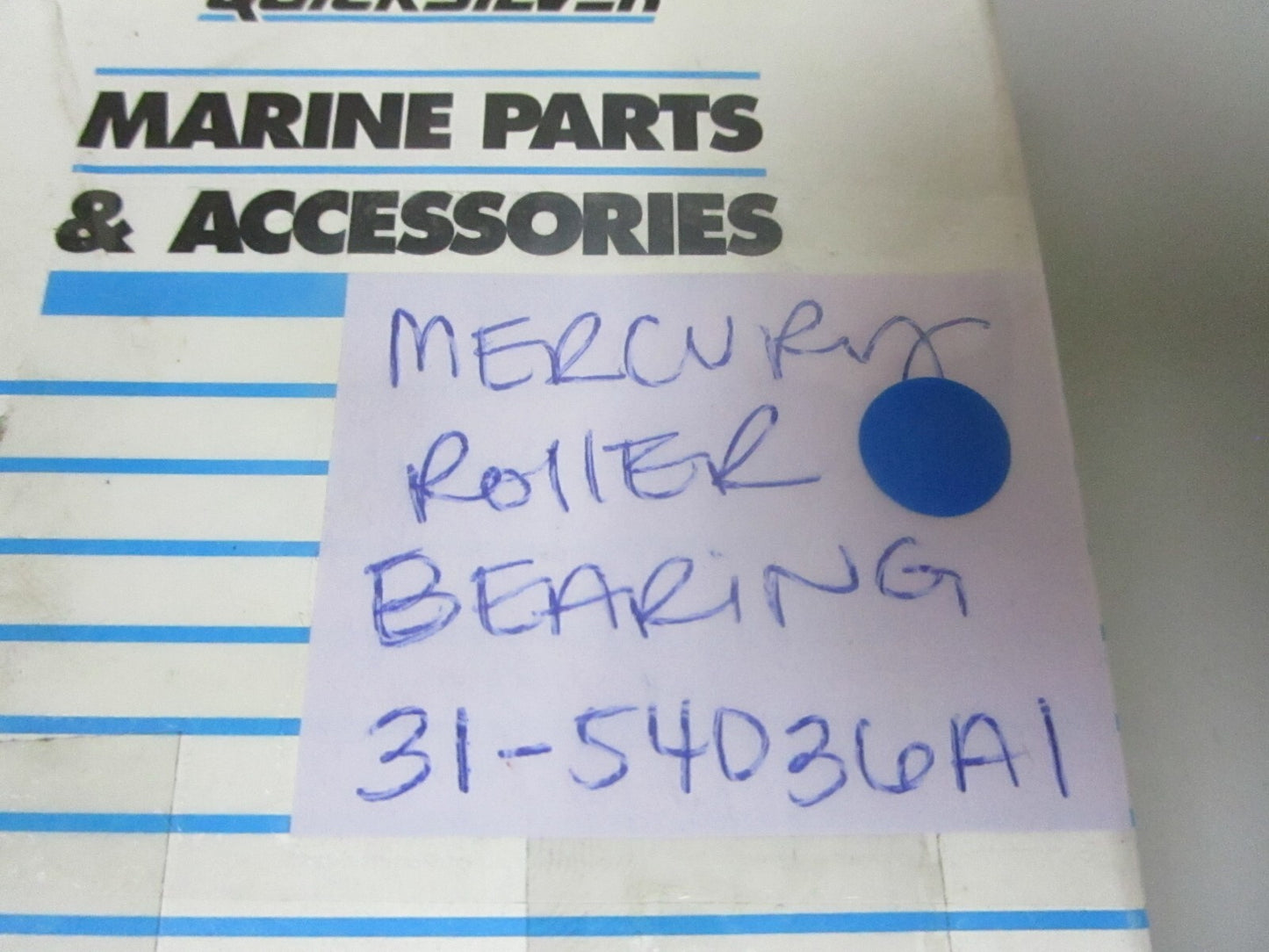 *NEW OEM* 0720 Mercury Quicksilver Roller Bearing 31-54036A1