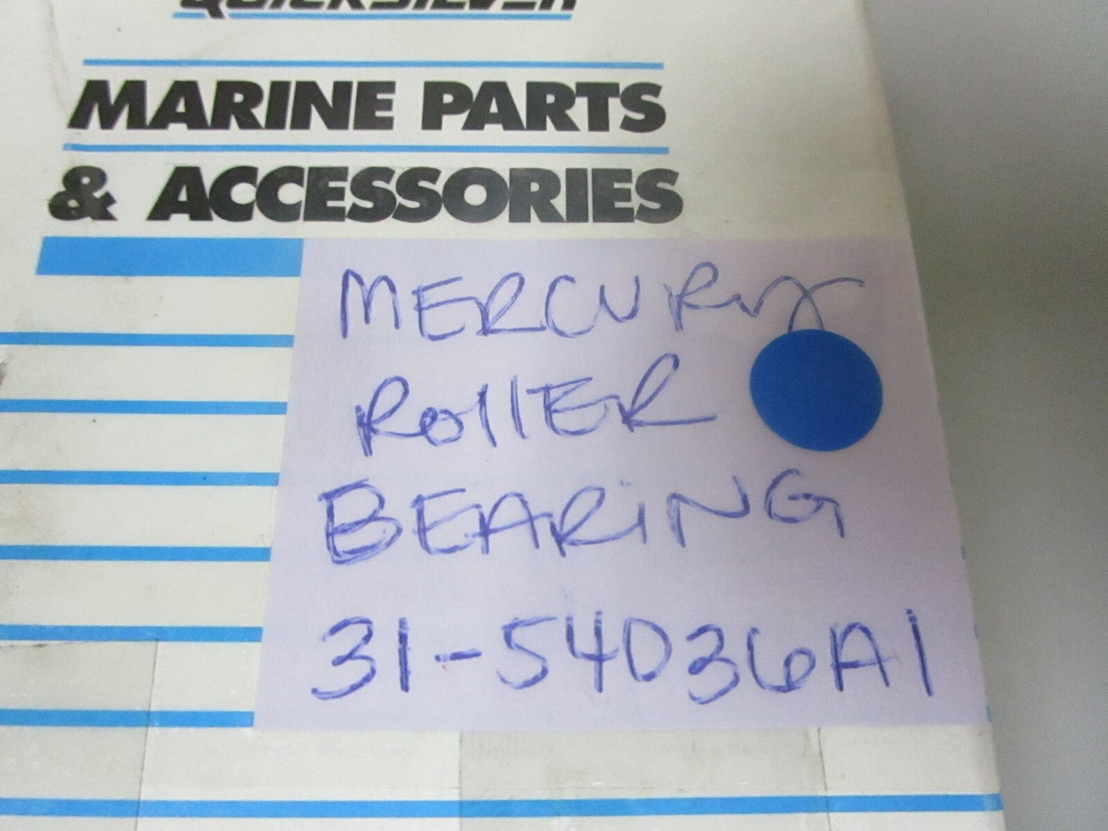 *NEW OEM* 0720 Mercury Quicksilver Roller Bearing 31-54036A1