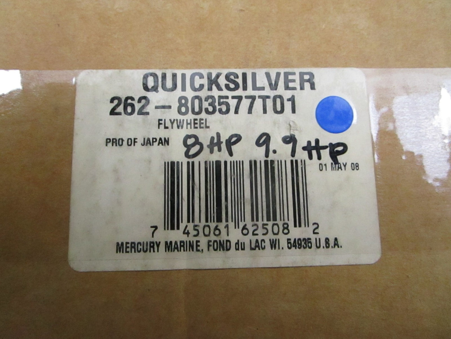 *NEW OEM* 0720 Mercury Quicksilver 8hp 9.9hp Flywheel 262-803577T01