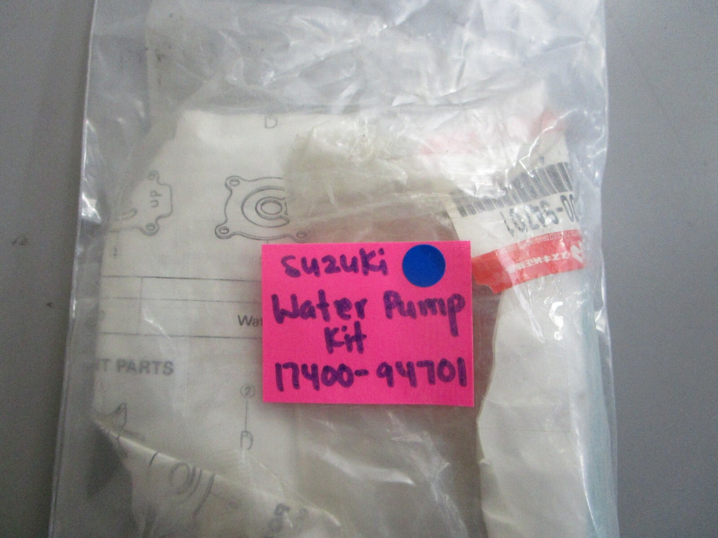 *NEW OEM* 0810 Suzuki Water Pump Kit 17400-94701