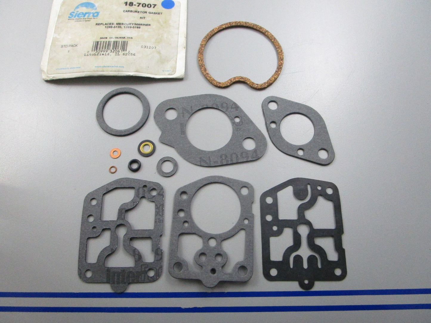*NEW* 0810 Sierra Carburetor Gasket Kit 18-7007 Replaces: MC 1399-5135 1399-5198