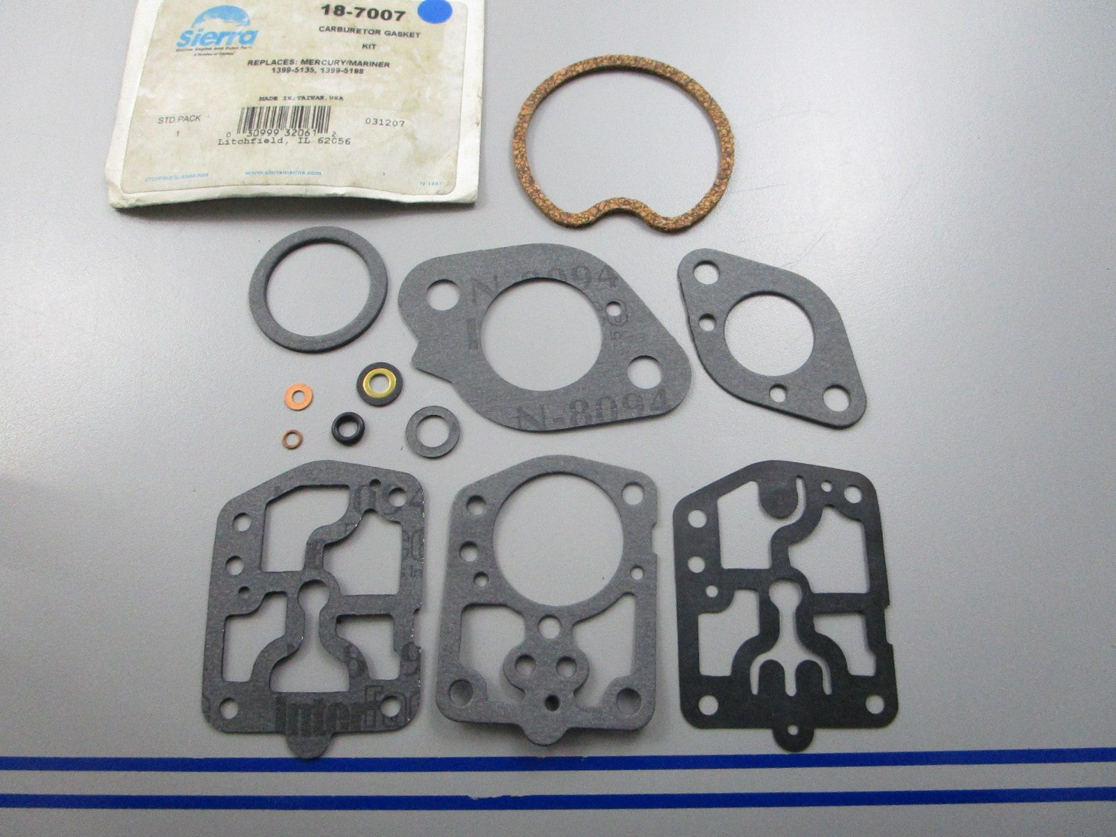 *NEW* 0810 Sierra Carburetor Gasket Kit 18-7007 Replaces: MC 1399-5135 1399-5198
