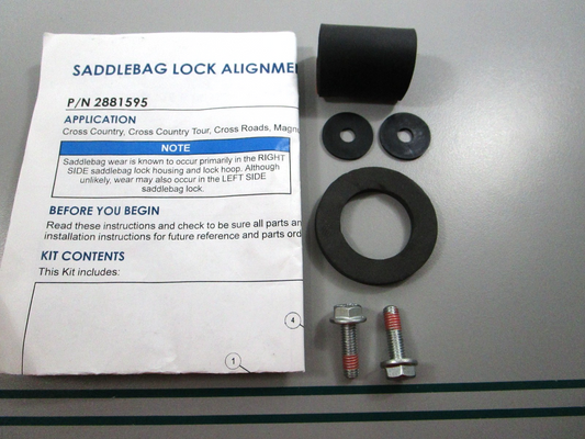 NEW OEM 2881595 Polaris Saddlebag Lock Alignment Kit 0810