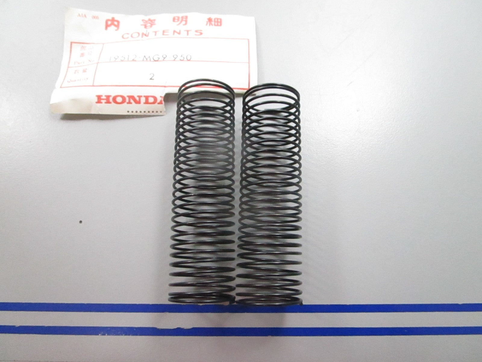 NEW OEM (LOT OF 2) 19512-MG9-950 Honda Spring 0810