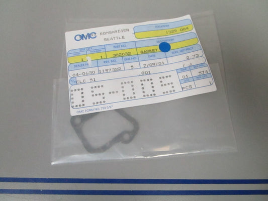 *NEW OEM* 0810 OMC Johnson Evinrude Gasket 302032 0302032