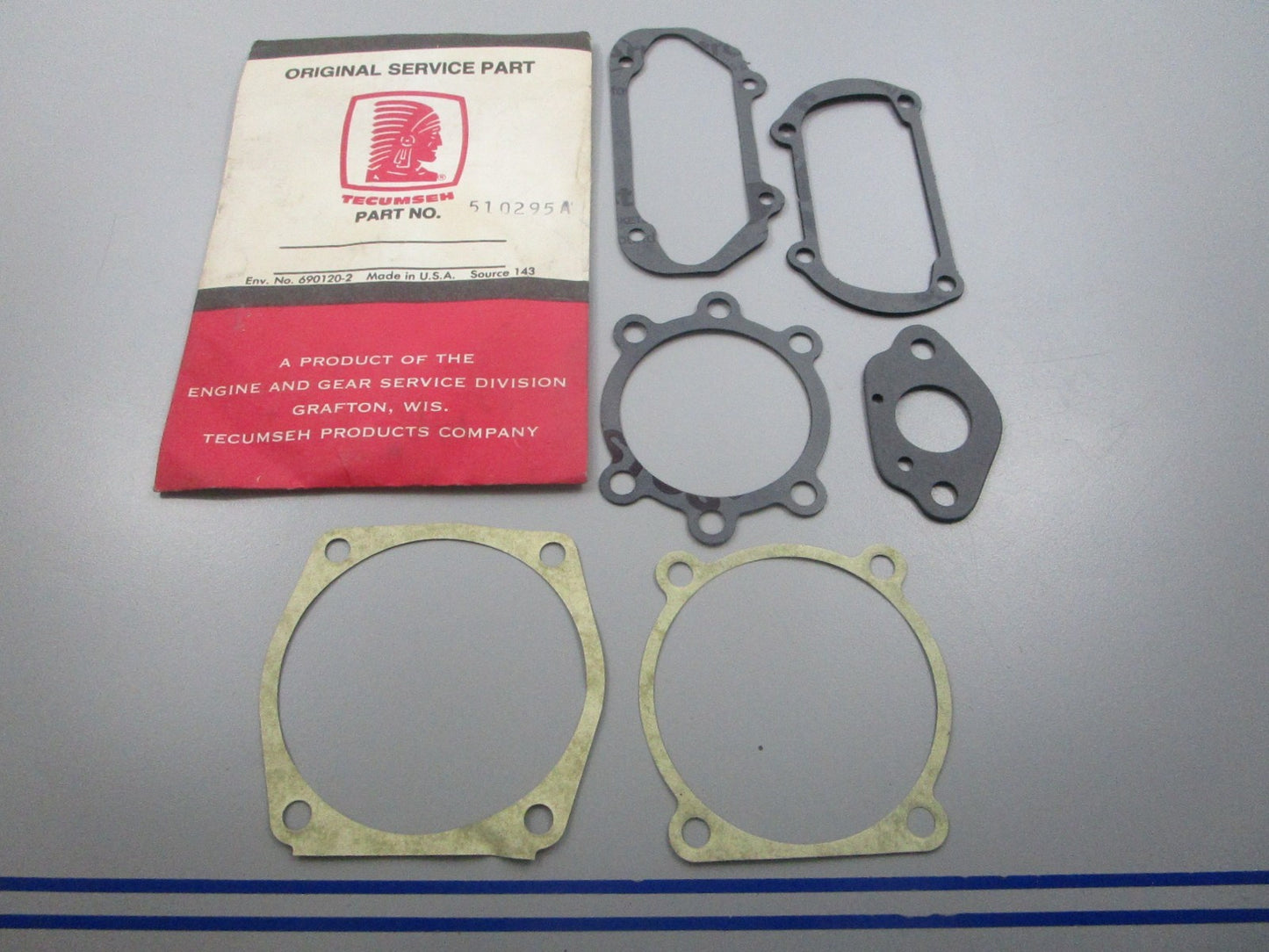 NEW OEM 510295A Tecumseh Gasket Set 0810
