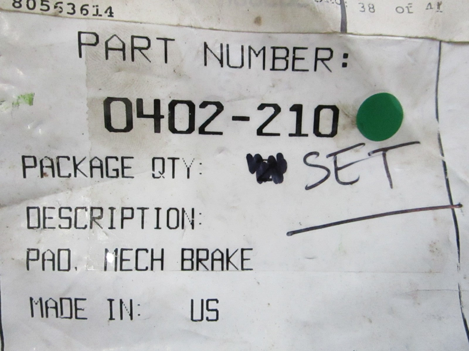 Arctic Cat NEW OEM Mechanical Brake Pad Set 0402-210 250 300 400 500 NOS 0810