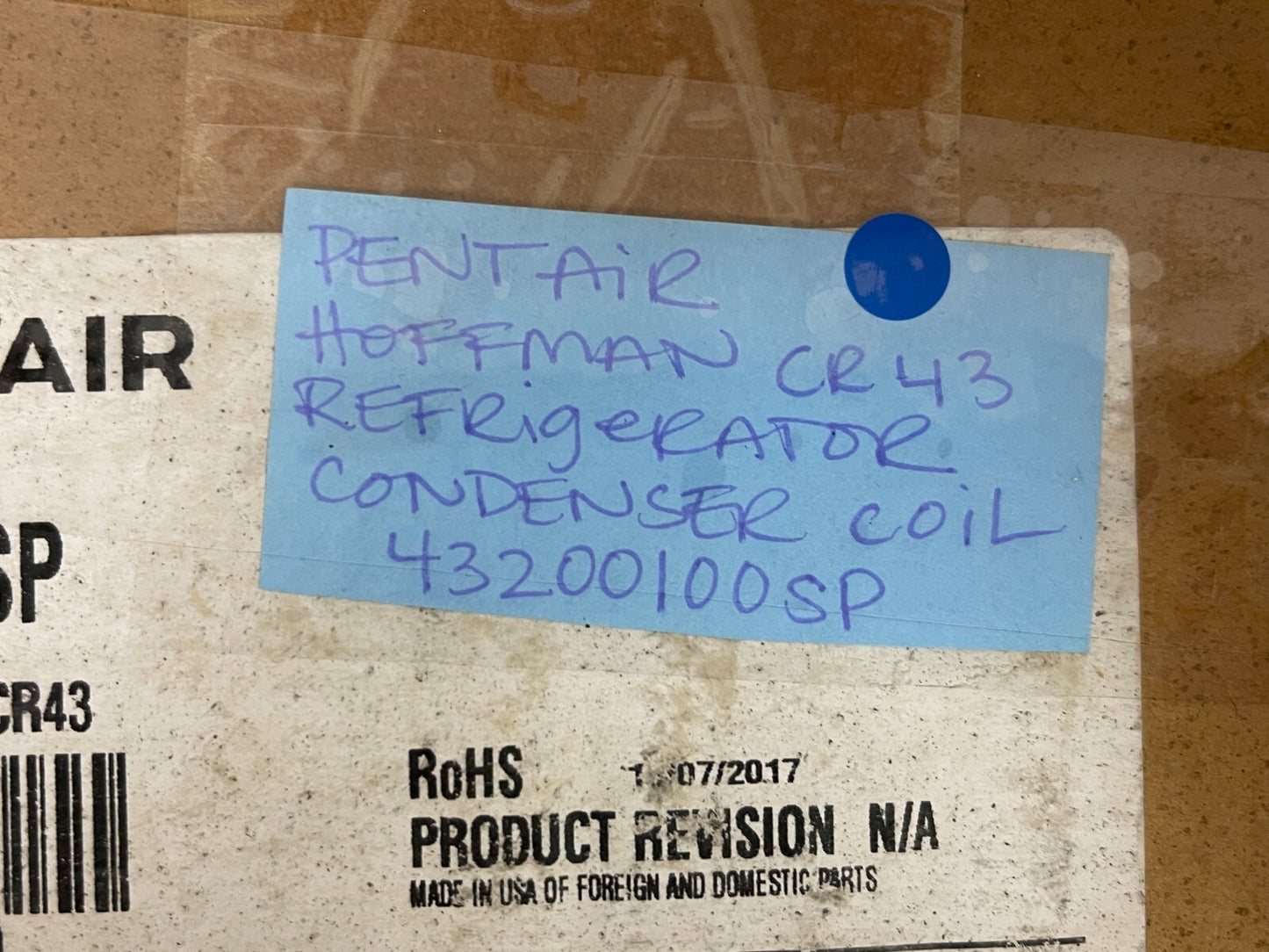 *NEW OEM* 0720 Hoffman CR43 Refrigerator Condenser Coil 43200100SP