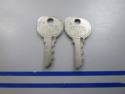 NEW OEM (LOT OF 2) 0109-355 Arctic Cat Ignition Key D 0810