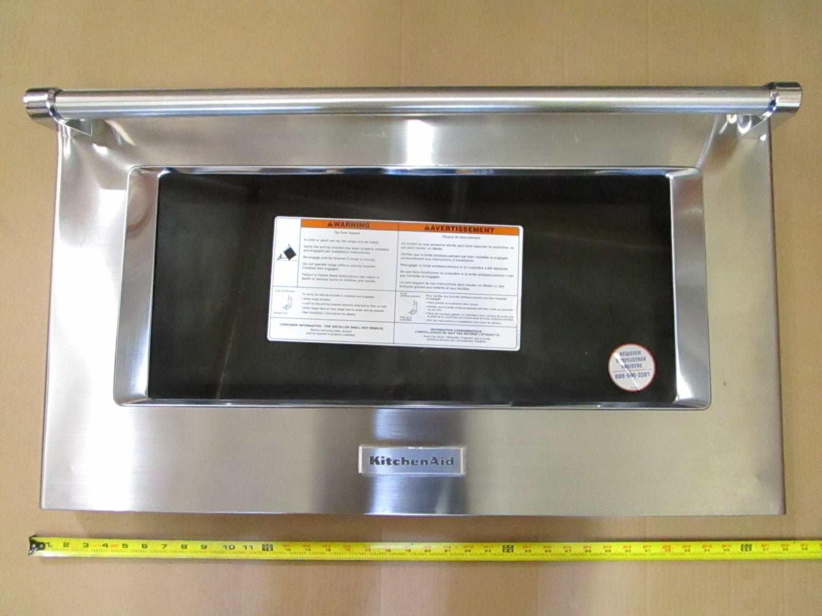 NEW OEM W11385801 Whirlpool Glass Door Assy 0820