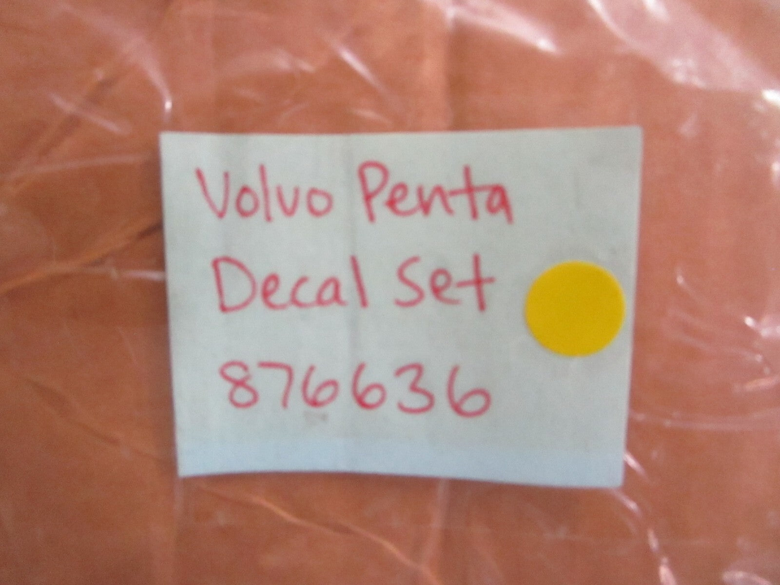 *NEW OEM* 0820 Volvo Penta Decal Set 876636