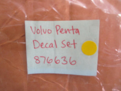 *NEW OEM* 0820 Volvo Penta Decal Set 876636