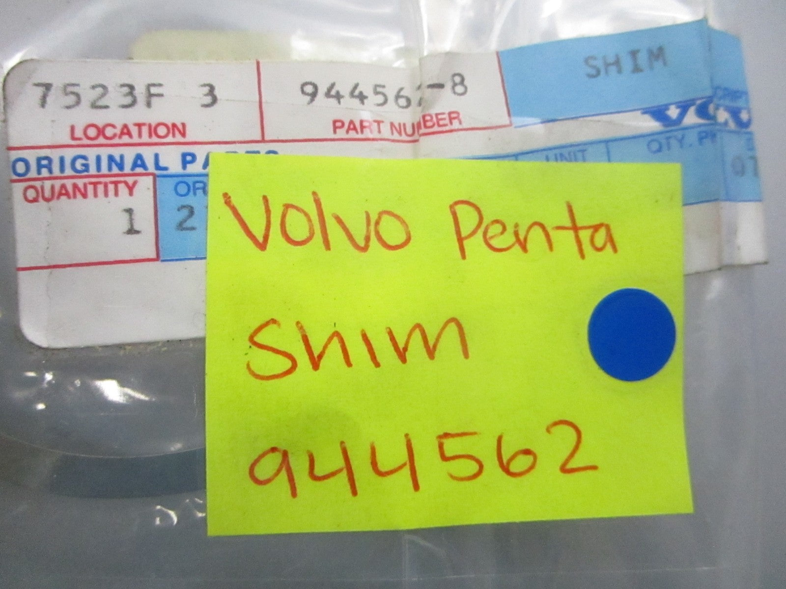 NEW OEM 944562 Volvo Penta Shim 0810