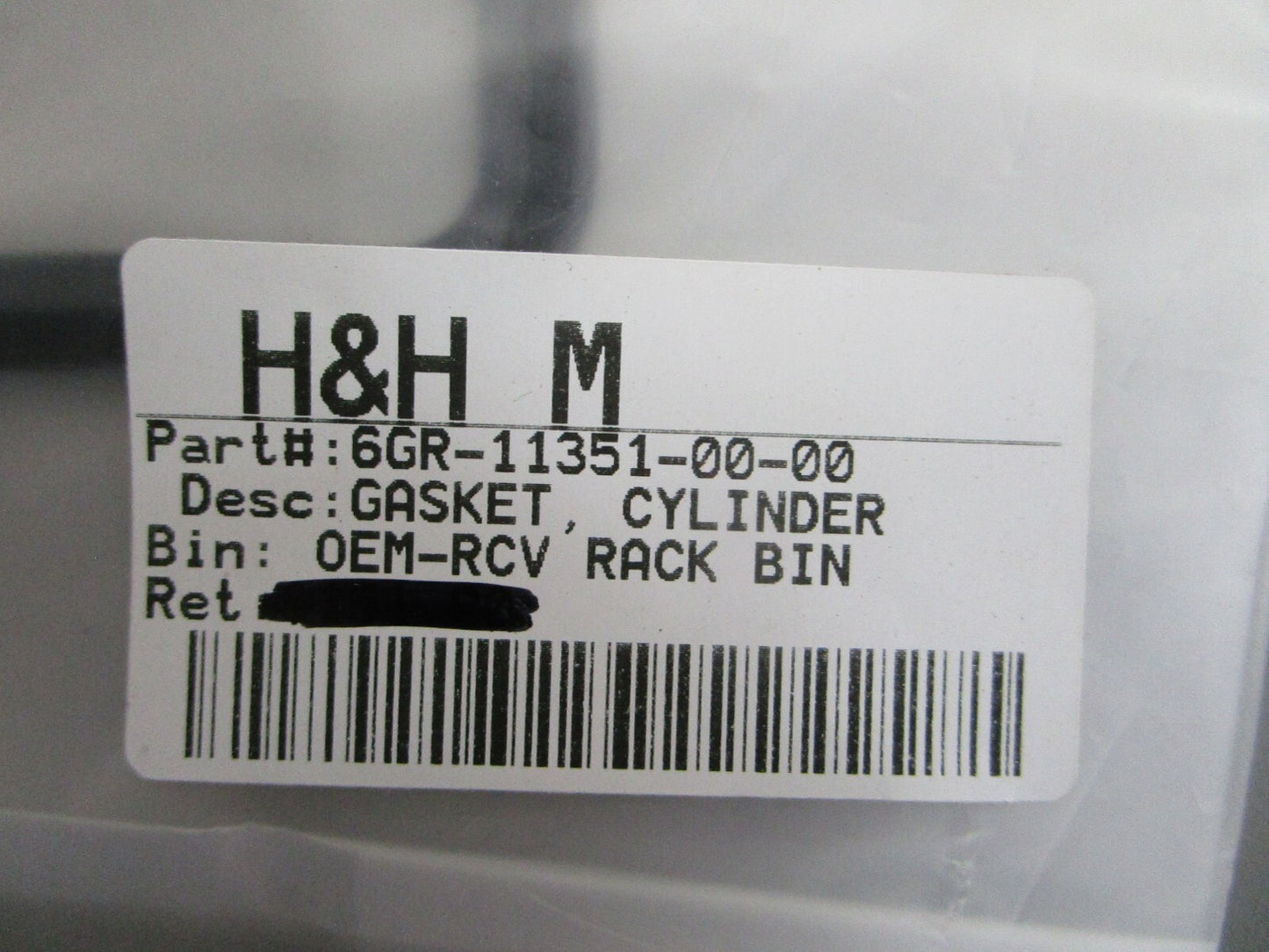 *NEW OEM* 0820 Yamaha Cylinder Gasket 6GR-11351-00-00