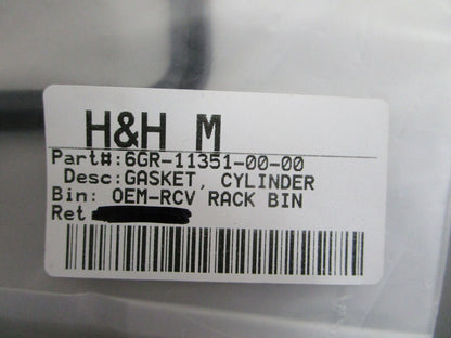 *NEW OEM* 0820 Yamaha Cylinder Gasket 6GR-11351-00-00