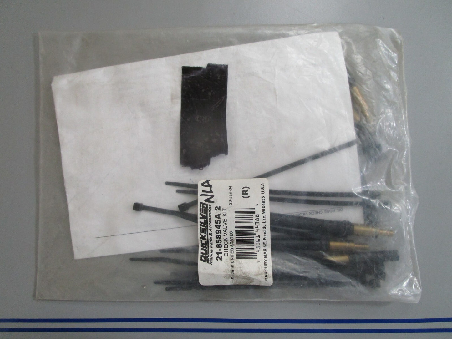 *NEW OEM* 0820 Mercury Quicksilver Check Valve Kit 21-858945A2