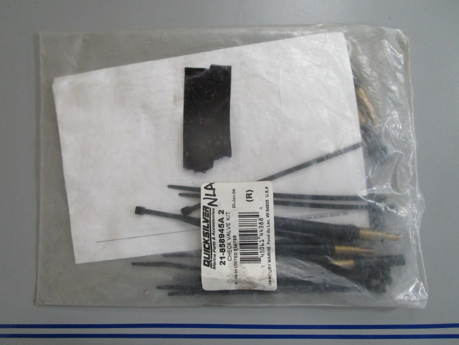 *NEW OEM* 0820 Mercury Quicksilver Check Valve Kit 21-858945A2