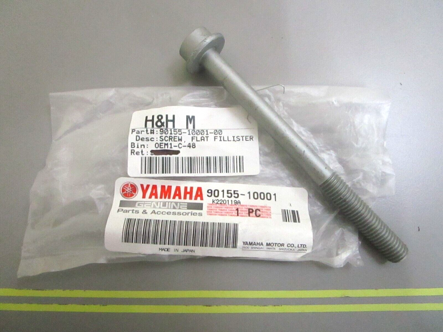*NEW OEM* 0750 Yamaha FLAT FILLISTER SCREW 90155-10001-00