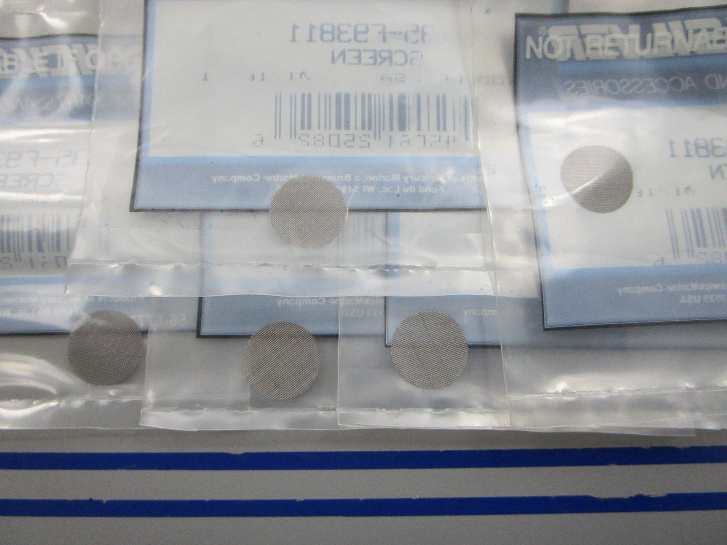 NEW OEM (LOT OF 5) 35-F93811 Mercury Quicksilver Screen 0810